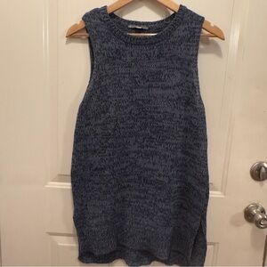 Elliott Lauren Textured Knit Top in Navy